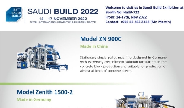 QGM Block Machine va construi Saudi Build 2022